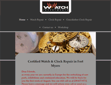 Tablet Screenshot of fortmyerswatchmaker.com